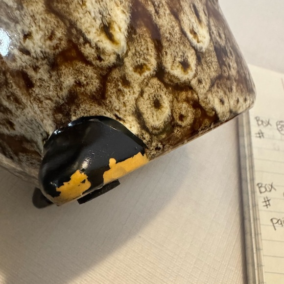 Elegant Expressions MCM Ceramic Screech OWL Vase Centerpiece Boho Decor 9” Tall - Picture 8 of 10